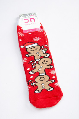 Шкарпетки жіночі новорічні махрові